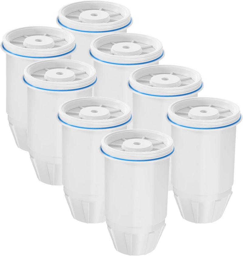 Cobectal Upgrade ZR-001, ZR-017, ZR-004 Replacement Water Filters,Water Pitchers and Dispenser Filters with Multi-Stage Filter System Reduce Lead, Chromium, PFOA/PFOS and TDS, 8pack,by - Image 1